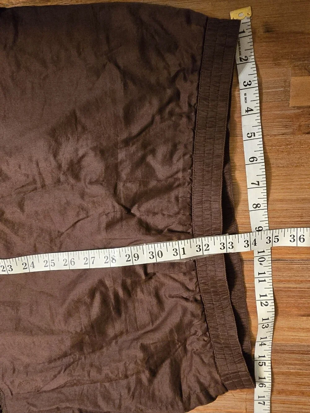 Modern / Y2K Era (RN 54023) Unbranded Tiered Maxi Skirt Brown Small Medium